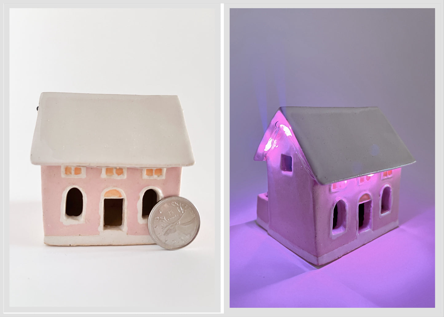 Mini Holiday Lights House (Pink)