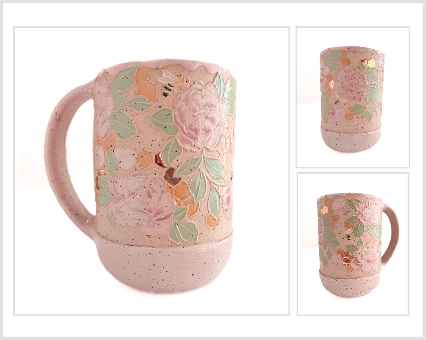 Peonies & Bees Mug