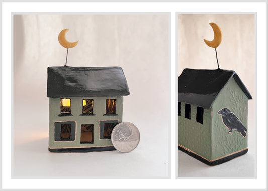 Mini House with Moon (crow exterior)