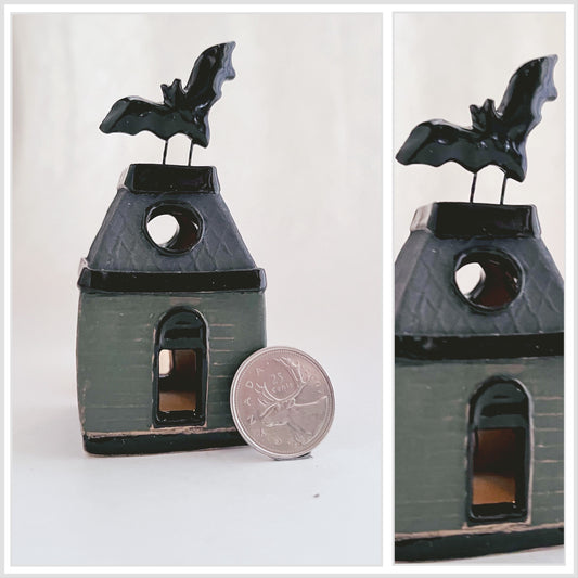 Mini House with Bat (spiderweb interior)