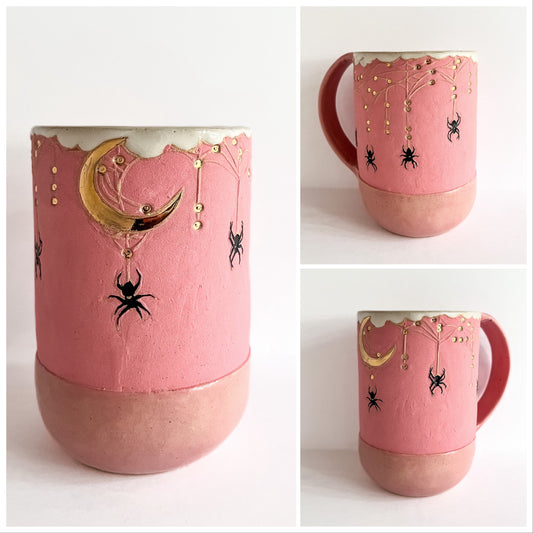 Moon and Webs Mug