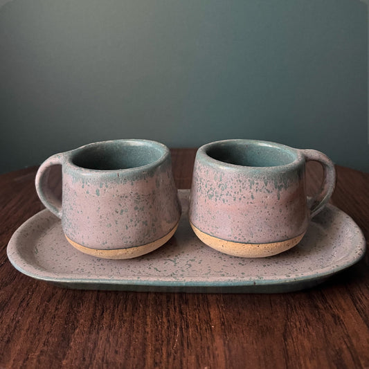 Espresso Set (teal/lavender)
